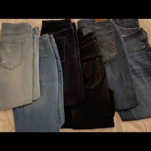 6 pair of size 13 jeans